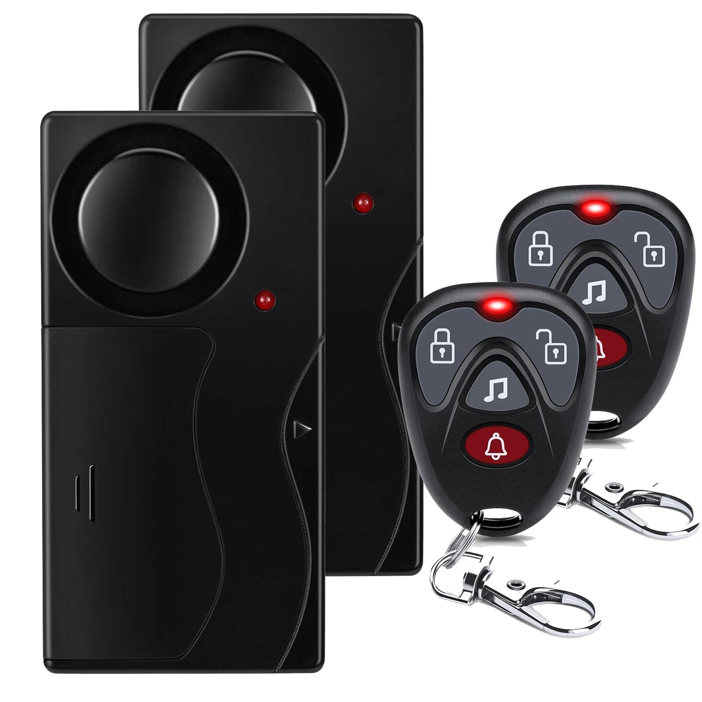 New 110dB Door And Window Vibration Alarm Wireless Anti-Theft  Alarm With Remote Control Home Bicycle Security Burglar Alarm