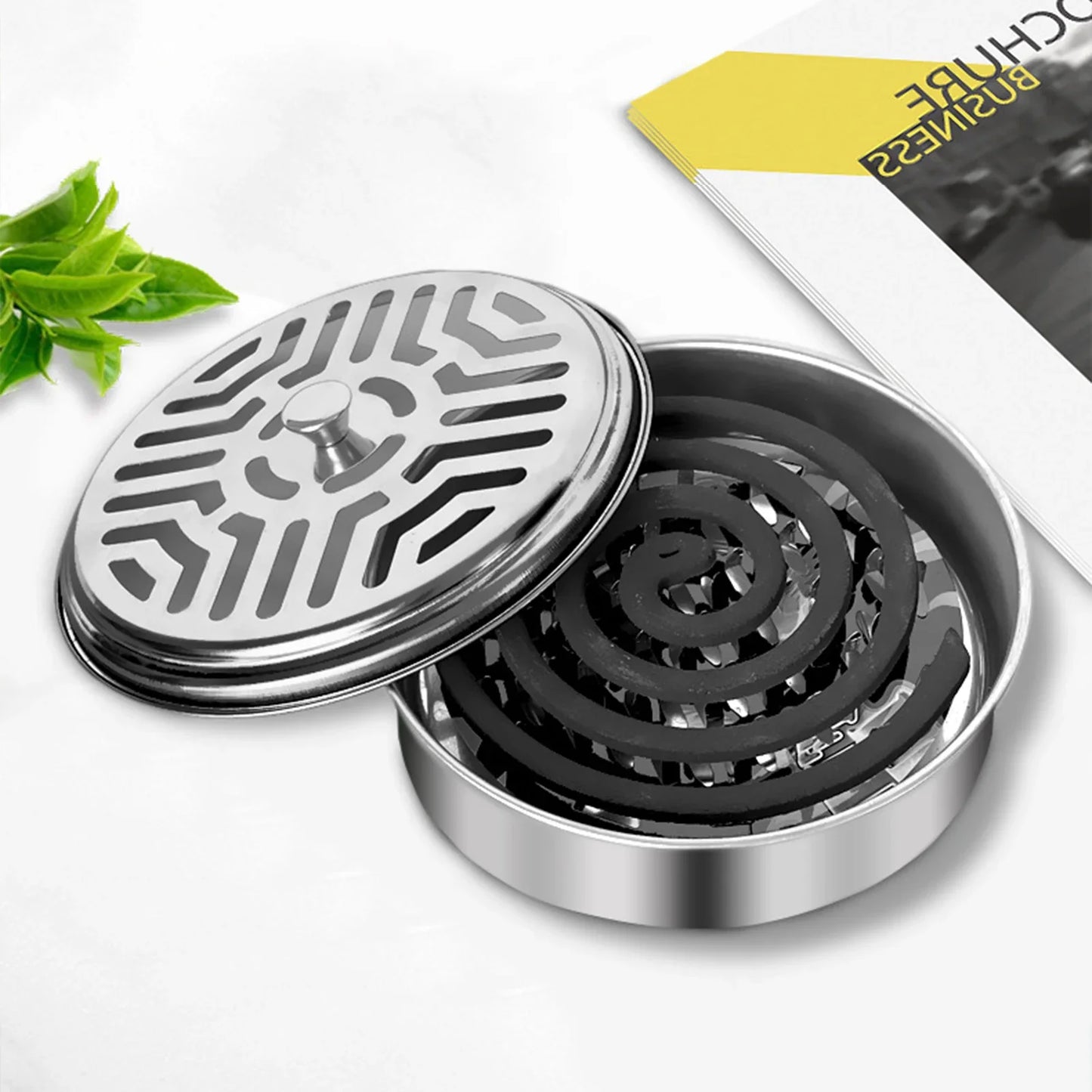 New Mosquito Coil Holder Mosquito Coil Box With Cover Mosquito Coil Tray Nail Tooth Mosquito Coil Holder Household Ash Tray
