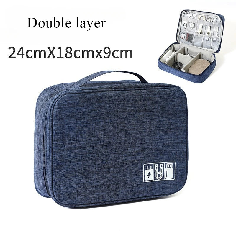 Cable Storage Bag Waterproof Digital Electronic Organizer Portable USB Data Line Charger Plug Storage Bag Travel Cable Organizer