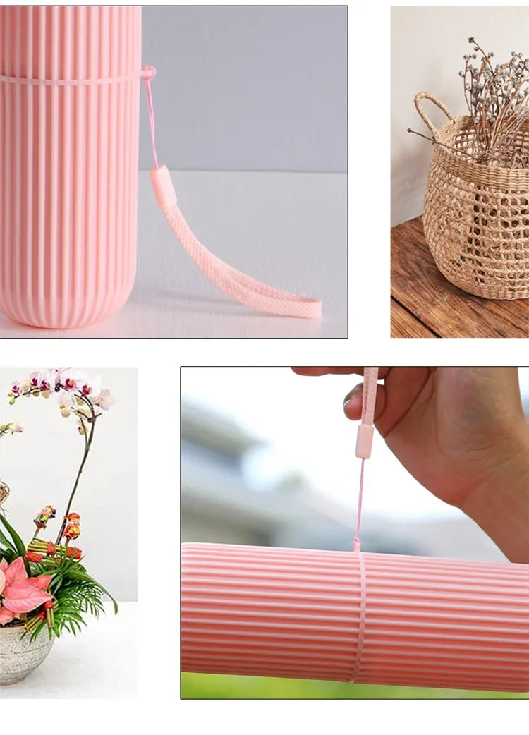 Toothbrush Cup Portable Toothbrush Holder Multifunction Travel Cup Organizer Toothbrush Case and Bathroom School Trip