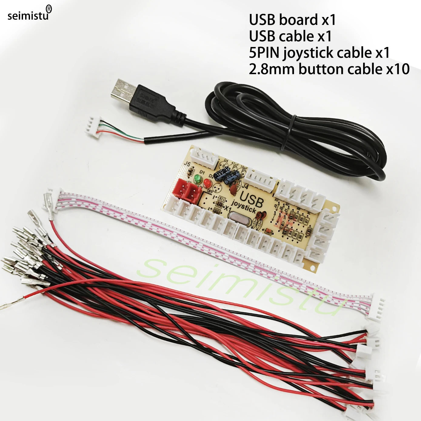 DIY Arcade usb zero delay Encoder PC to Joystick Arcade Rocker Circuit Board Control Module for PS2 PS3 with Cable Push Button