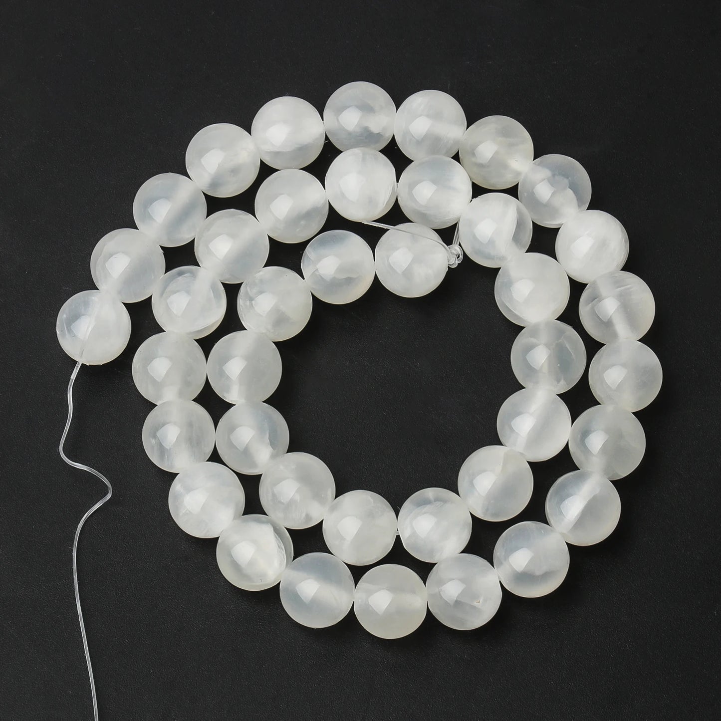 6/8/10mm Natural Stone Sapphire Color Jade Beads Blue Round Loose Beads For Jewelry Making Supplies Diy Charms Bracelets 15''