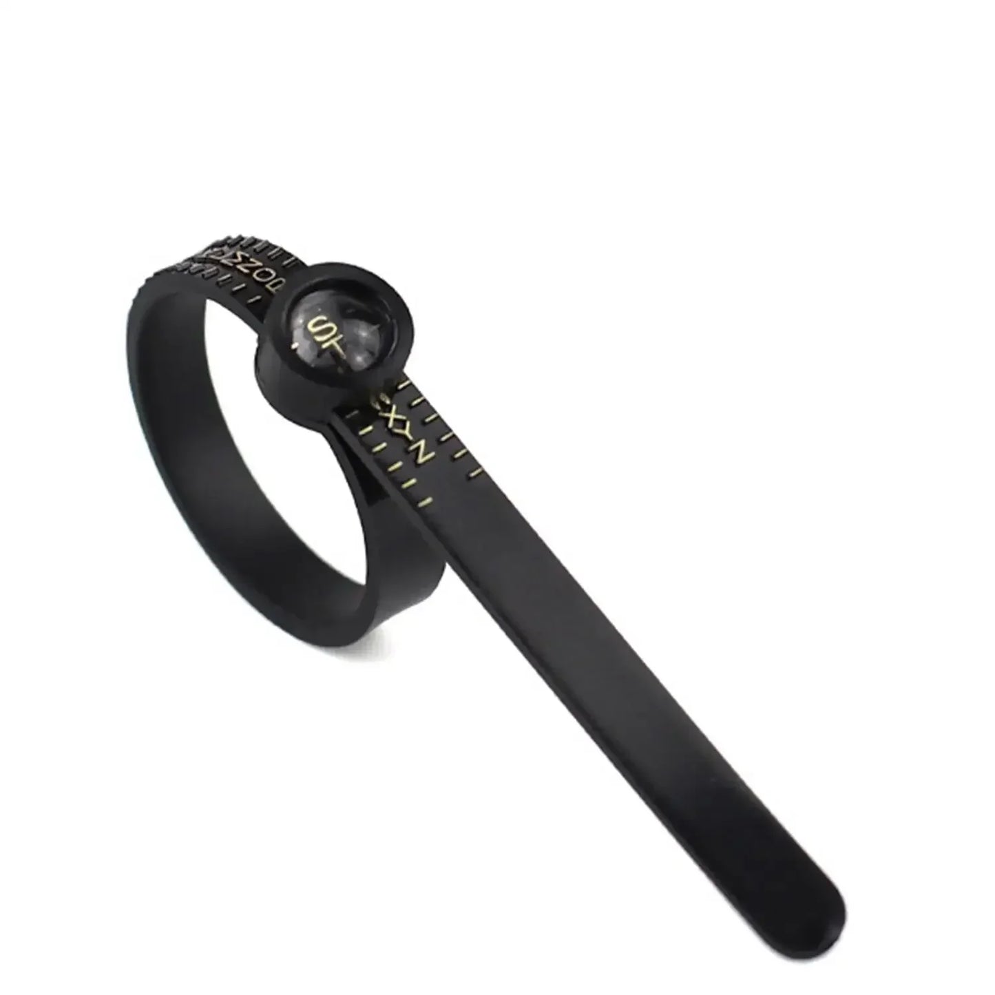 Adjustable Ring Sizer with Magnifier US/UK/EU/HK Size Chart Reusable Finger Measuring Tool for Accurate Ring Sizing