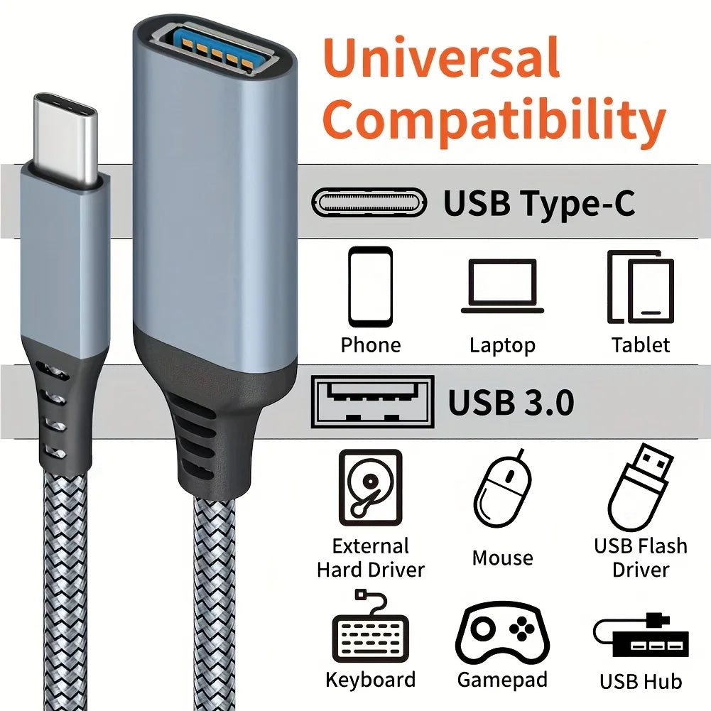 USB C to USB adapter 3 0 USB C OTG adapter 10Gbps USB Type C to USB adapter USB C to USB A female OTG cable for MacBook Pro iPad