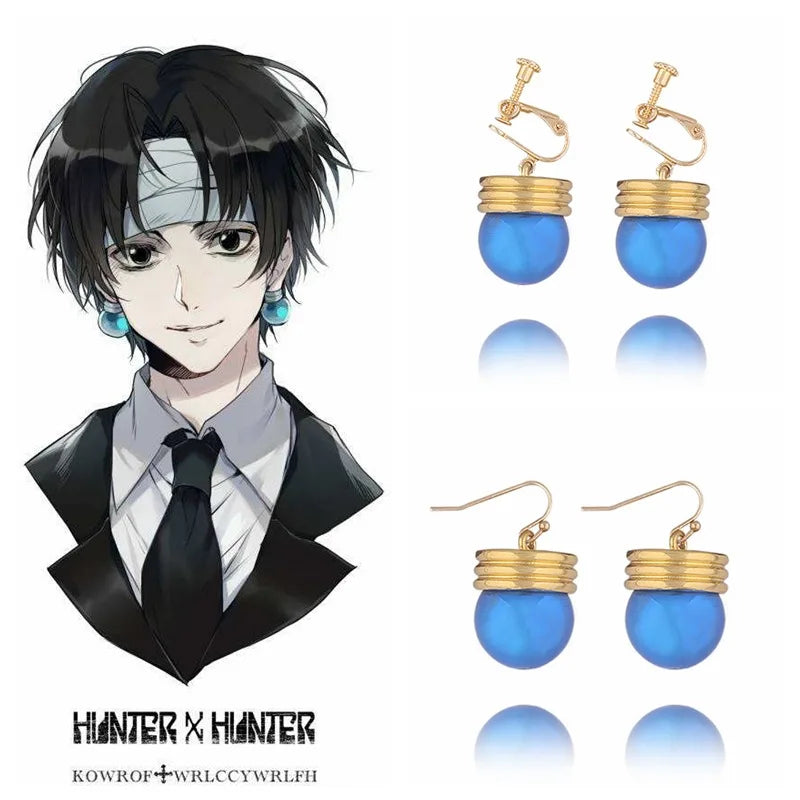 Cosplay Earrings Anime Hunter x Hunter Clip Earrings for Women Men Jewelry Gift