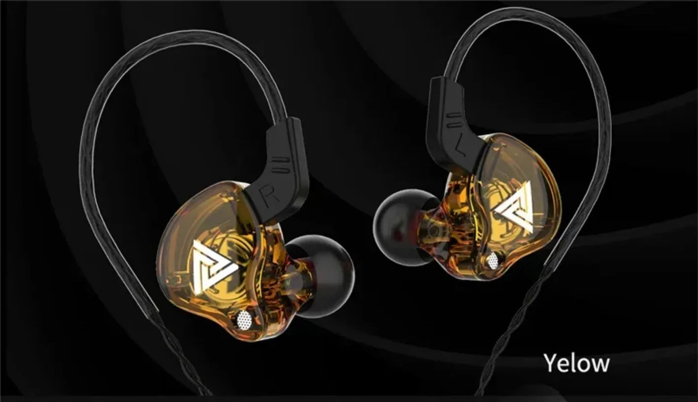 New Sport Headset with Microphone 3.5mm Wired Headphones QKZ AK6 In Ear Earphone for iPhone In Ear Mic Stereo Race Headset