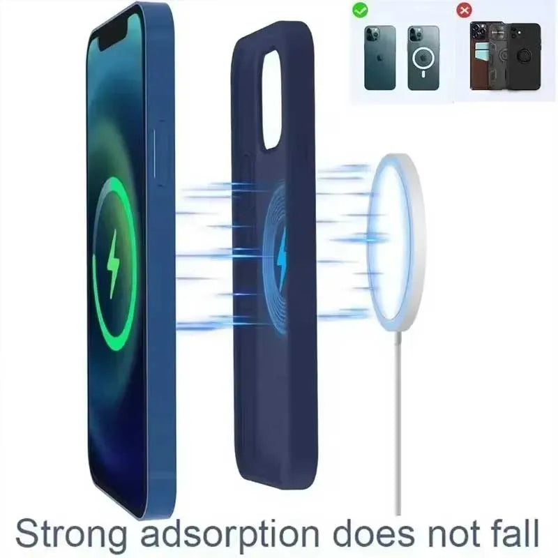 Fast Charger Original Magnetic Wireless Charging Device For iPhone 16 15 14 13 12 Pro Max Mini USB C 8 Plus XR X XS MAX Airpods