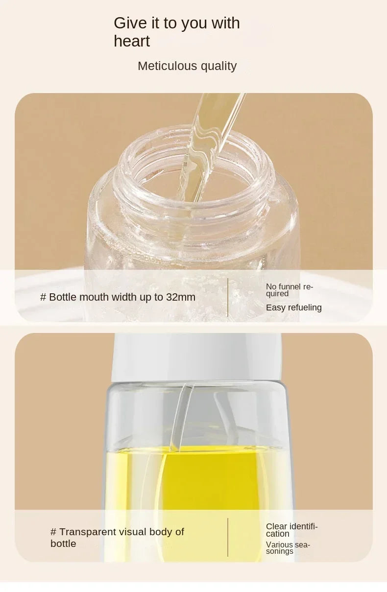 Oil Spray for Cooking Olive Oil Dispenser Plastic Bottle Sprayer Mist-Reusable Food Grade Oil Vinegar Spray Kitchen Accessories