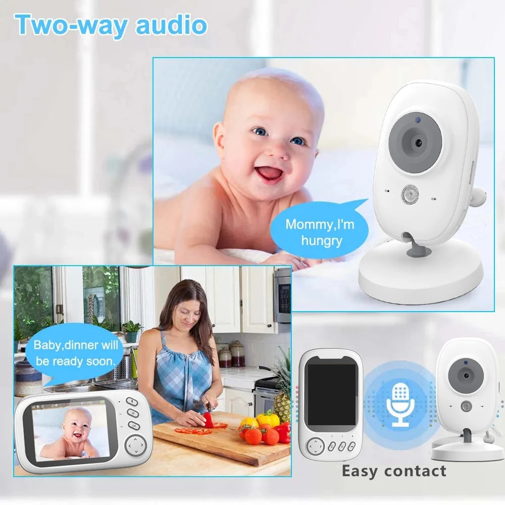 3.5 Inch Better Than VB603 Baby Monitor With Camera  LCD Electronic Babysitter Wireless 2 Way Audio Talk Video Baby Nanny Radio
