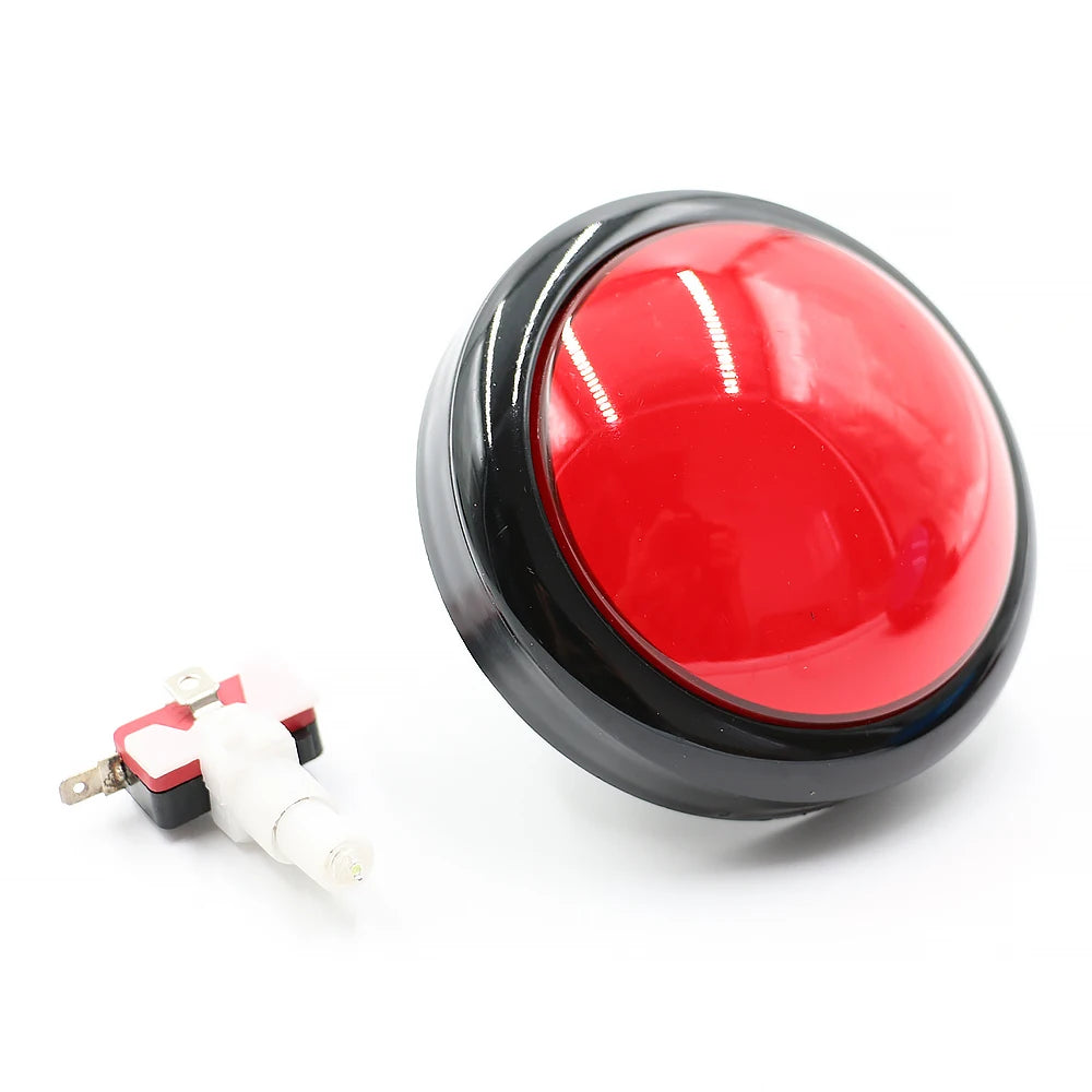 Big 100mm Light Push Button Illuminated Led Answerer Switch Video Rhythm Of Music Game Vending Machine Coin Arcade Pinball Parts