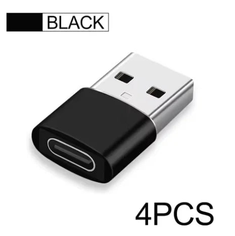 4Pcs USB To Type C OTG Adapter USB USB-C Male To Micro USB Type-c Female Converter For Macbook Samsung S20 USBC OTG Connector