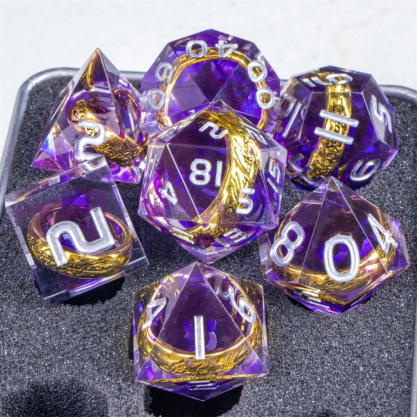 Include One Rings Dice Set, Lord of Dice Polyhedral Dice Set, The Ring Dice,  d d dice