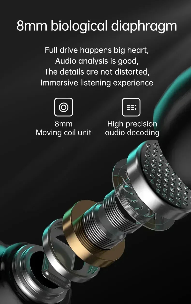 TWS Wireless Headphones Earphones Bluetooth Touch Control Noise Reduction Stereo Waterproof Earbuds Headsets