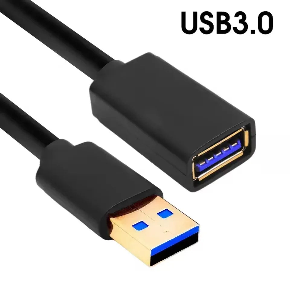 USB Extension Cable USB 3.0 2.0 Extender Cord for Smart TV SSD Xbox One Laptop PC Fast Speed USB 3.0 Cable Extension 1m 2m 3.0m