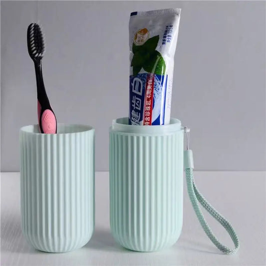 Portable Toothpaste Toothbrush Protect Holder Case Travel Camping Storage Box Organizer Travel Toiletries Storage Cup New Creat