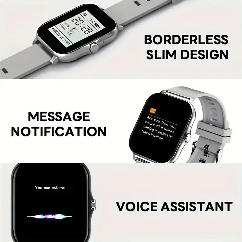 LAXASFIT Smartwatch For Men Women Bluetooth Calling Bracelet Sport Fitness Smart Watch Gifts Digital Smartwatch Women Wristwatch