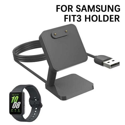 Desktop Stand Charger Adapter USB Charging Cable Dock Station Holder For Samsung Galaxy Fit 3 R390 Smart Band Fit3 Mini Charger