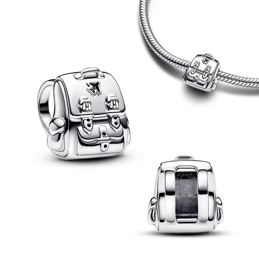 Sterling Silver 925 Gold Glow in The Dark Firefly Pendant Fit Bracelet Women DIY Pendant for Jewelry Making Gifts