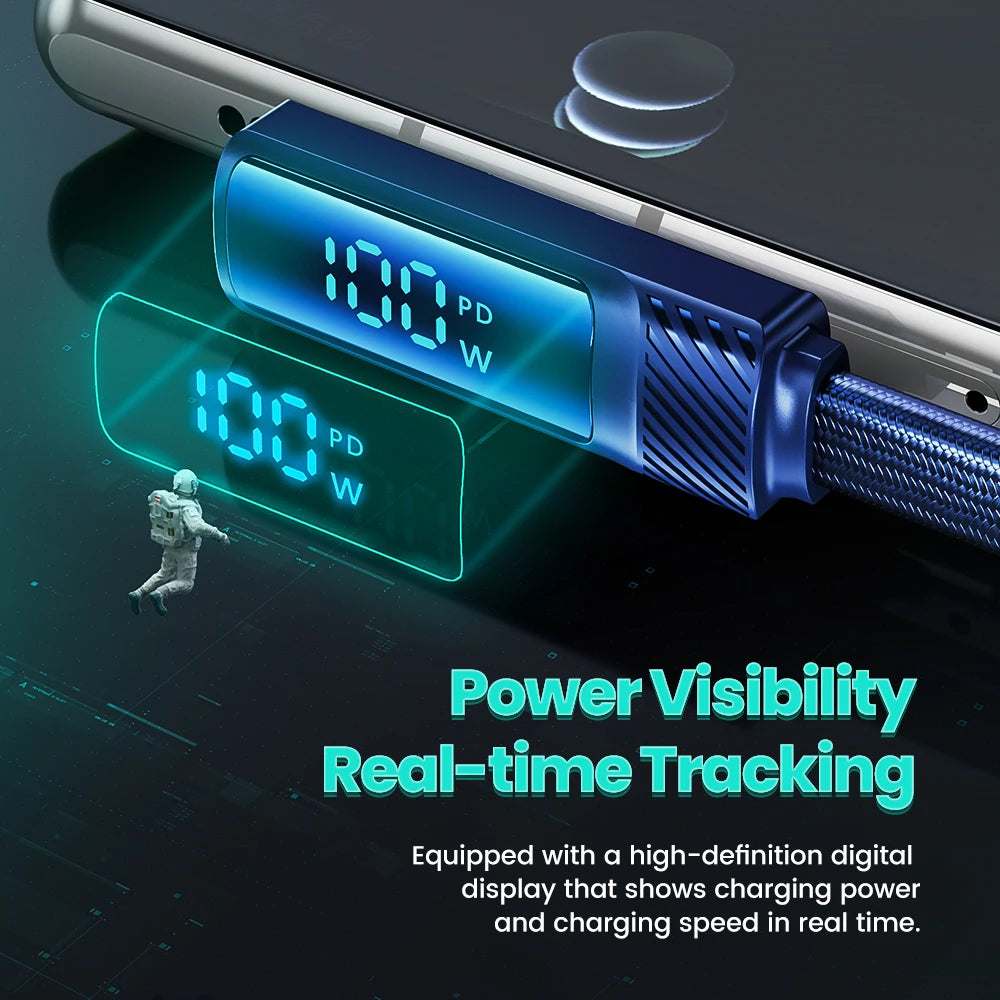 Toocki PD 100W 90 Degree USB Type C Cable to USB C Fast Cahrging for Macbook Xiaomi Huawei OPPO Samsung Huawei Display Cable
