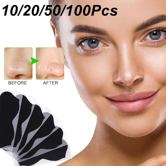 Unisex Deep Cleansing Nose Strips for Acne & Blackhead Removal Shrink Pore Nose Black Head Stickers Refreshing Skin Care Patch