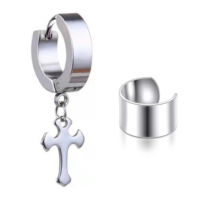 Stainless Steel Clip Earrings for Women High Quality Creative Simple C Non-Piercing Ear Clip Cuff Ear Buckle Trend Jewelry Gift