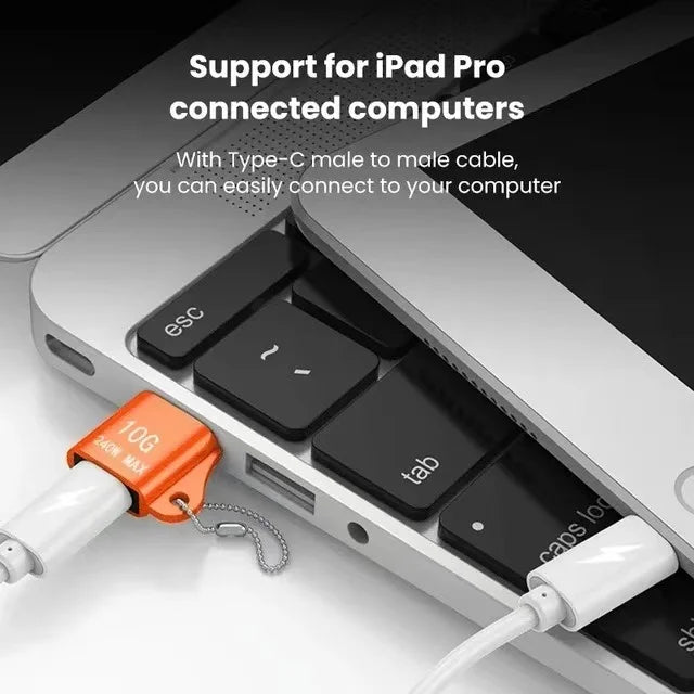 USB To Type-C Adapter 10A OTG USB 3.0 Type C Male To USB Female Converter Fast Charging Data Transfer For Macbook iphone Samsung
