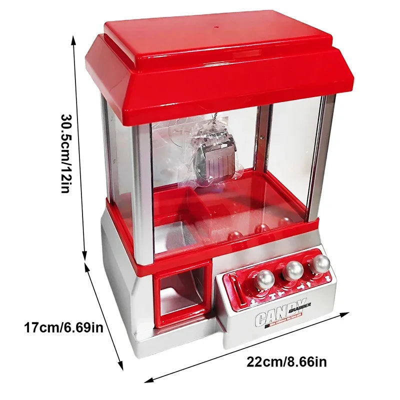 Claw Machine Electronic Candy Machine Arcade Claw Machine Retro Carnival Music And 24 specie Game Birthday Game Candy Kids Toys