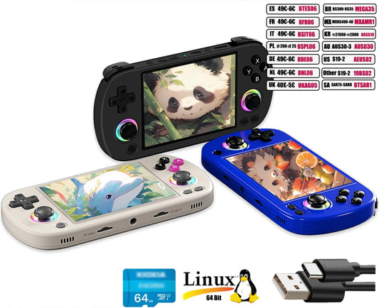 ANBERNIC RG40XX H Handheld Game Console 4.0-in 640*480 IPS Screen 3200mAh 64 Bit System With RGB Light Built in 5K+Games RG40XXH