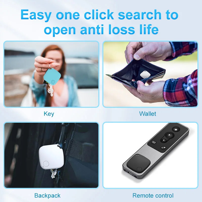 Mini Tracking Bluetooth Anti-lost Device Mobile Phone wallet Key Finder Location Intelligent Caller 5.0 Dual Alarm Pet Finder