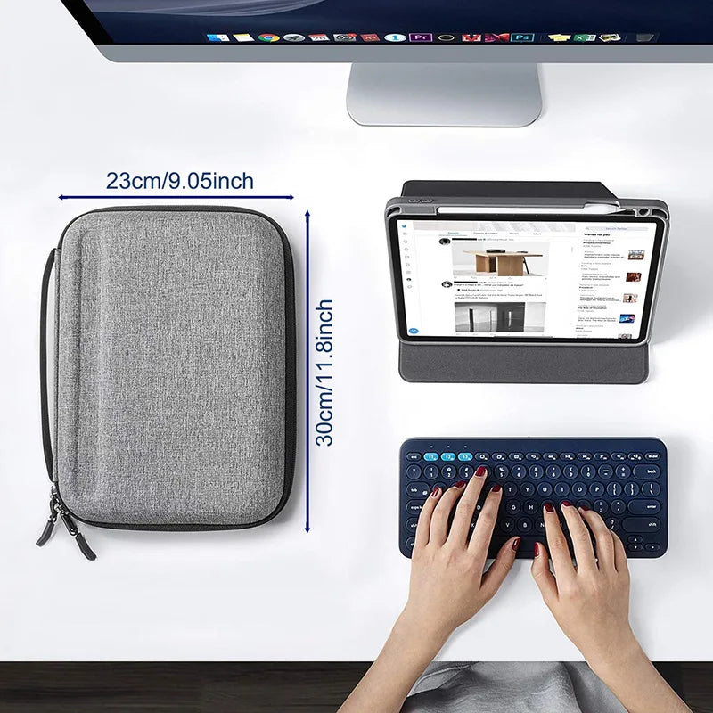 Tablet Bag For 2025 EVA Bag For 9-13 Inch Tablet Sleeve Case Fits iPad Air 11 10.9 inch iPad Pro 11 M4 iPad Pro 13 Inner Bag