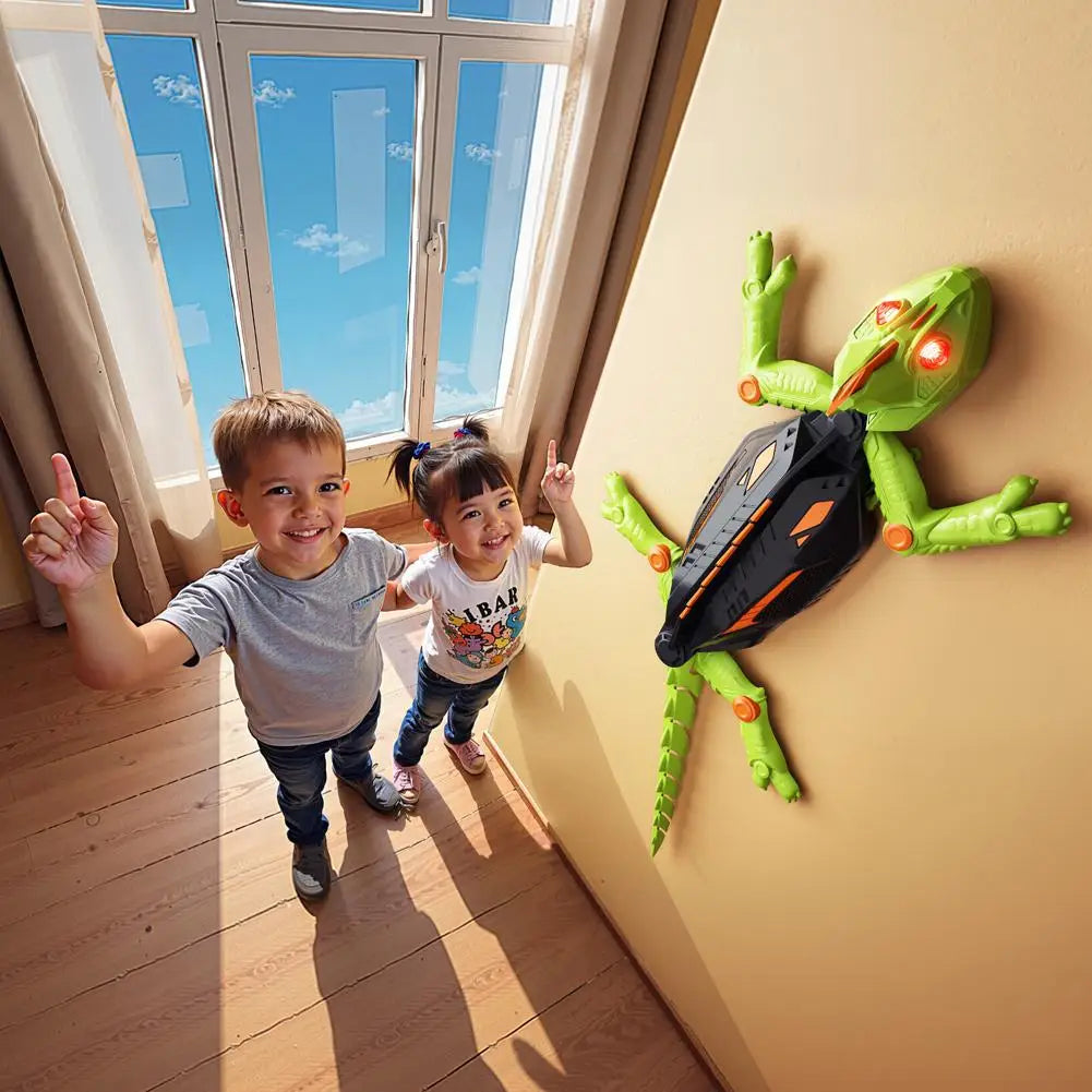 Remote Control Wall Climbing Gecko Robot Toy for Kids, Rechargeable, Christmas Novelty Gift, Anti-Fall Design, Easy to Operate