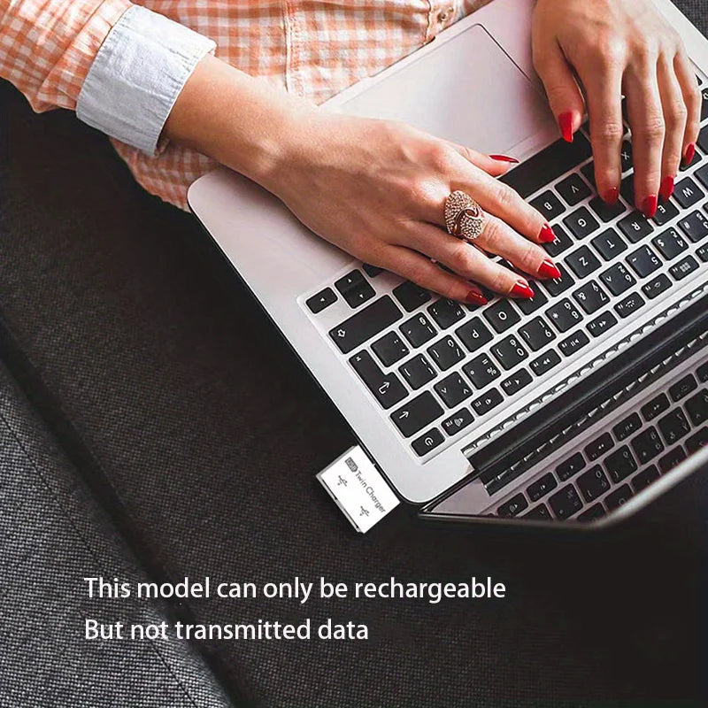 USB To 2 Ports Charger Hub Adapter 1 Male To 2 Ports Female USB2.0 Splitter USB Hub Adapter Converter For Mobile Phones Laptop