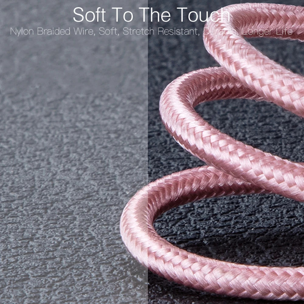 Type C USB Fast Charging Cable for Samsung S23 A55 A35 Xiaomi Redmi Note 13 POCO X5 Huawei Nova 11 Realme iQOO Braided Cable 3m