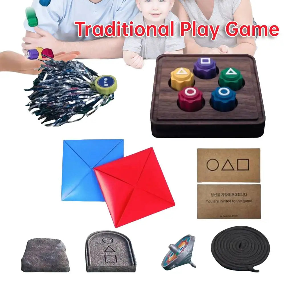 Korean Traditional Play Game Fun Gonggi Jack Stone Pebbles Set Hand Eye Coordination Training Toy Gong gi Set Party Board Game