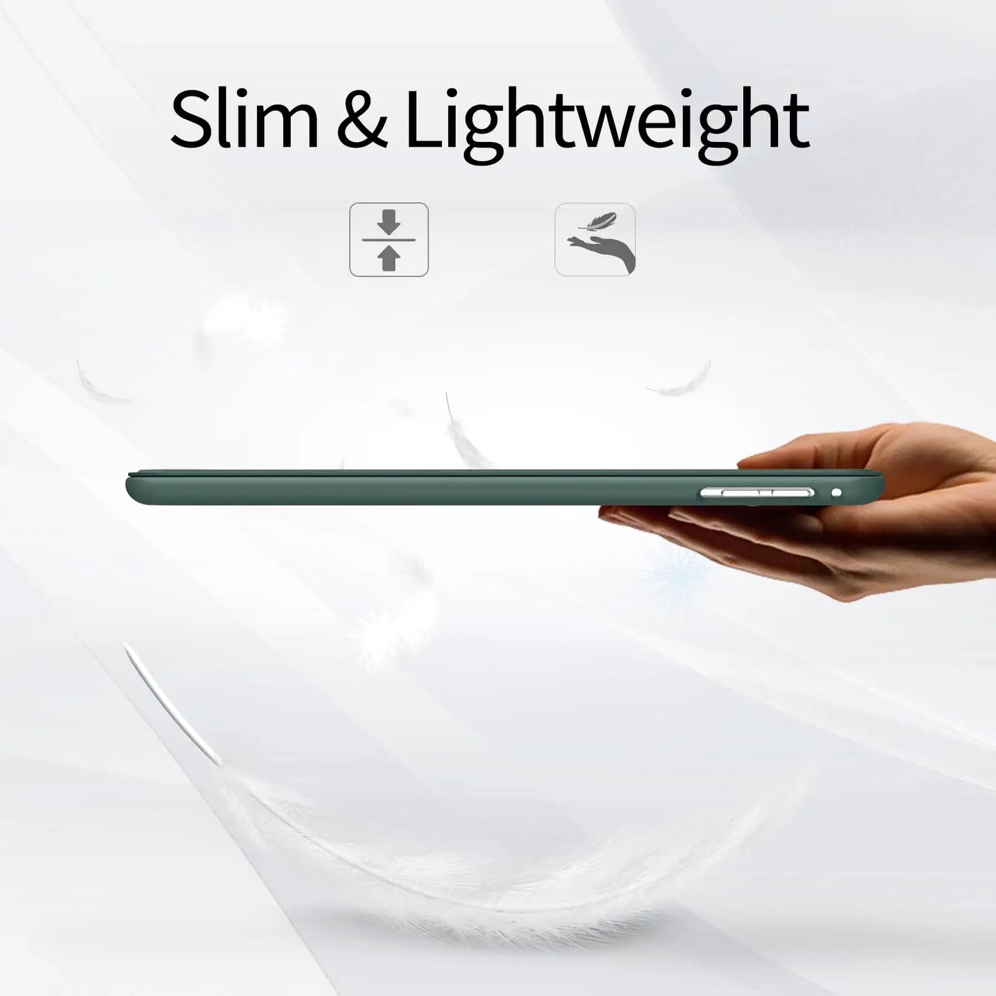 For iPad Mini 5 2019/ Mini 4 3 2 1 7.9 inch, Soft Silicone Shell Trifold Stand Folio Smart Case for iPad Mini 5 4 3 2 1