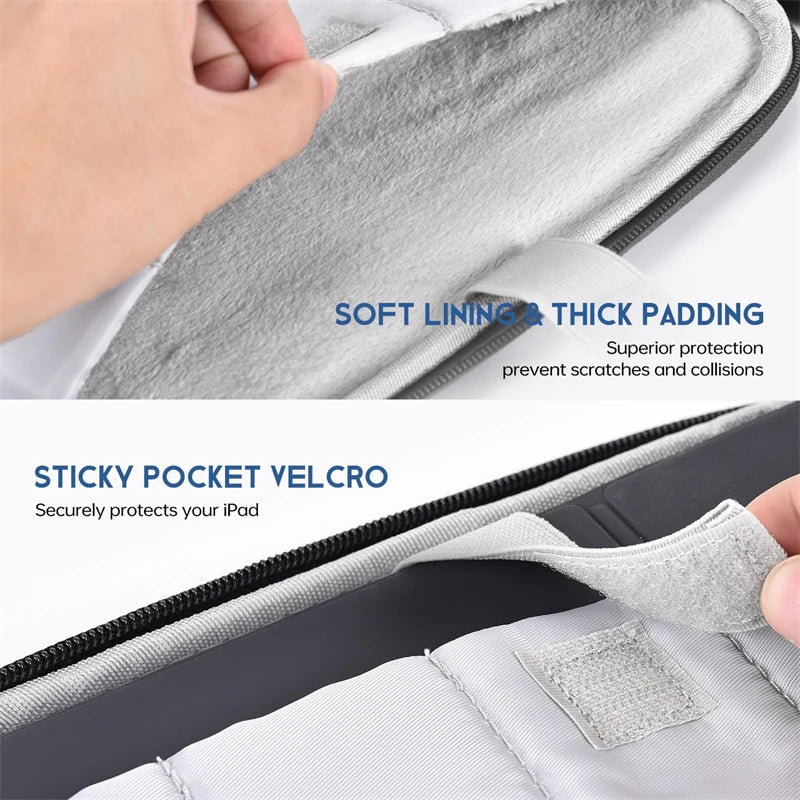 Waterproof Shockproof Handle Bag Laptop Sleeve Case for Macbook Air 11 12 13 13.6 Inch M4 M3 M2 Chip Mac Book Cover Accessories