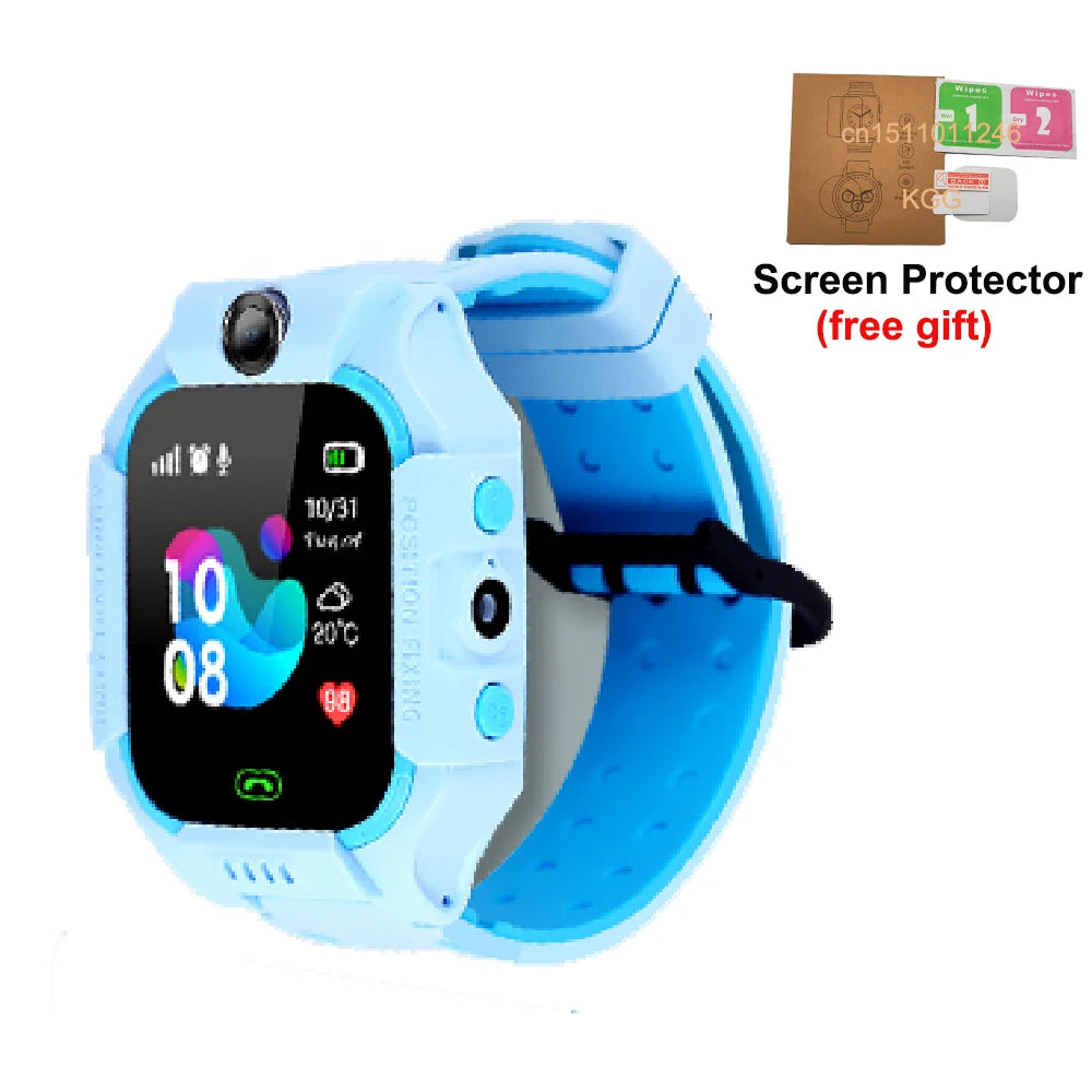 Smart Watch Kids 2g Sim Card Smartwatch for Children SOS Tracker Call Phone Camera Voice Chat Photo Boys Girls Birthday Gifts